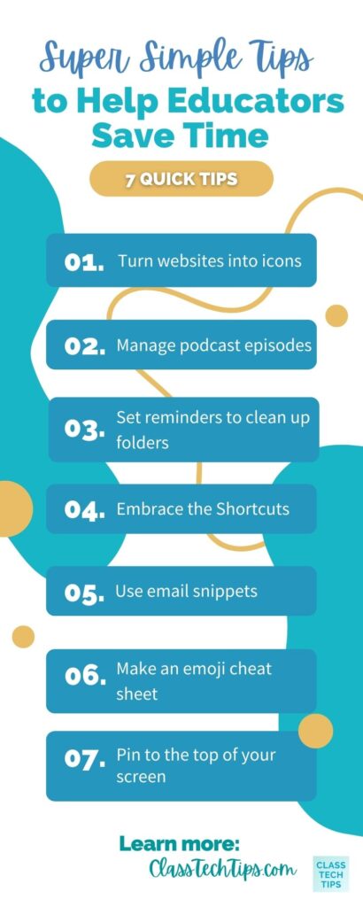 Time Saving Tips - Infographic